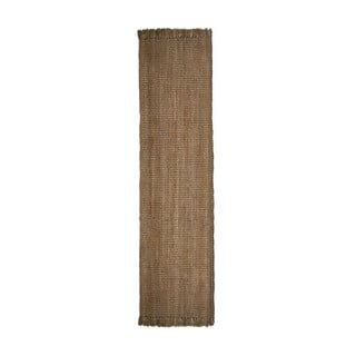 Brūns džutas paklājs Flair Rugs Jute, 60 x 230 cm