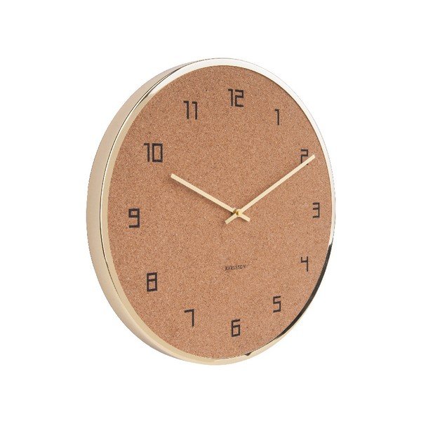 Korķa sienas pulkstenis Karlsson Modest, ⌀ 40 cm-image-2