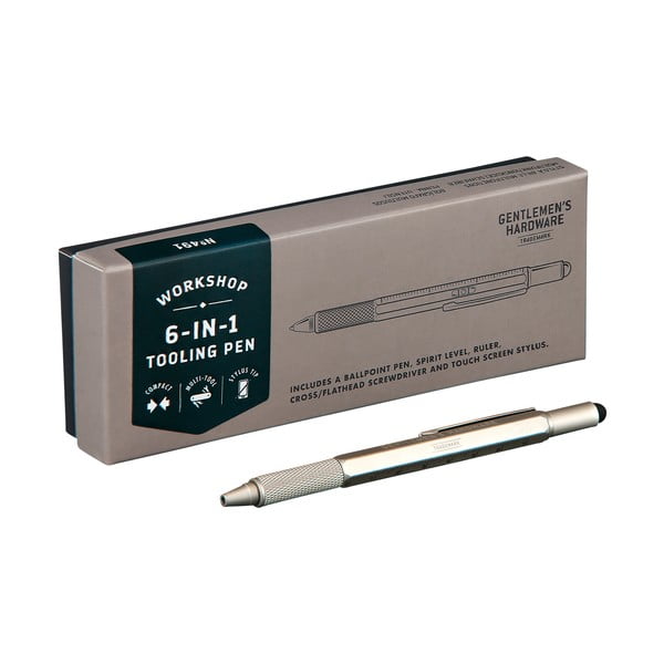 Sudraba daudzfunkcionālā pildspalva 6 in 1 Gentlemen´s Hardware -image-3