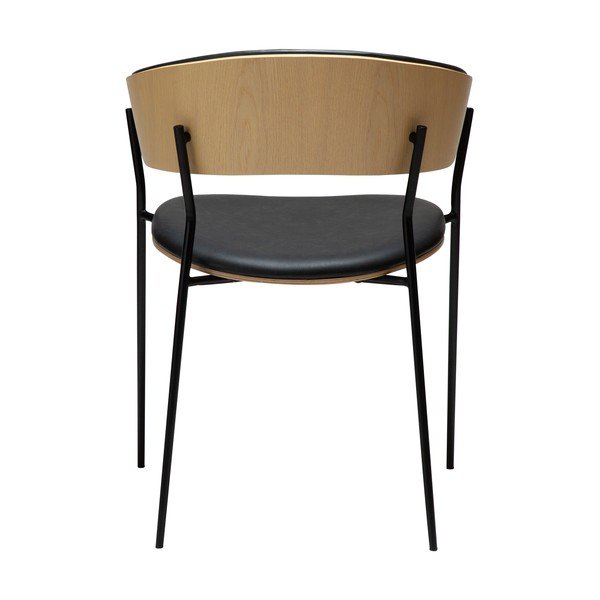 Melns pusdienu krēsls ar roku balstiem Crib – DAN-FORM Denmark-image-4