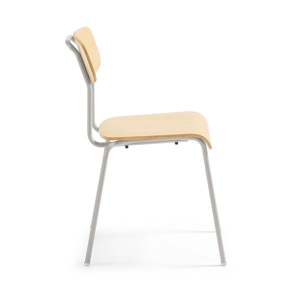 4 krēslu komplekts ar pelēku struktūru La Forma Klee-image-3