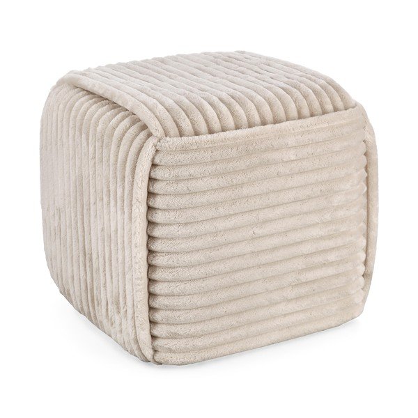 Bēšs pufs Cube – Bizzotto