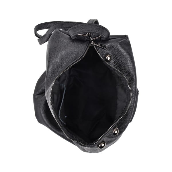 Melna ādas mugursoma Luisa Vannini Mell-image-3