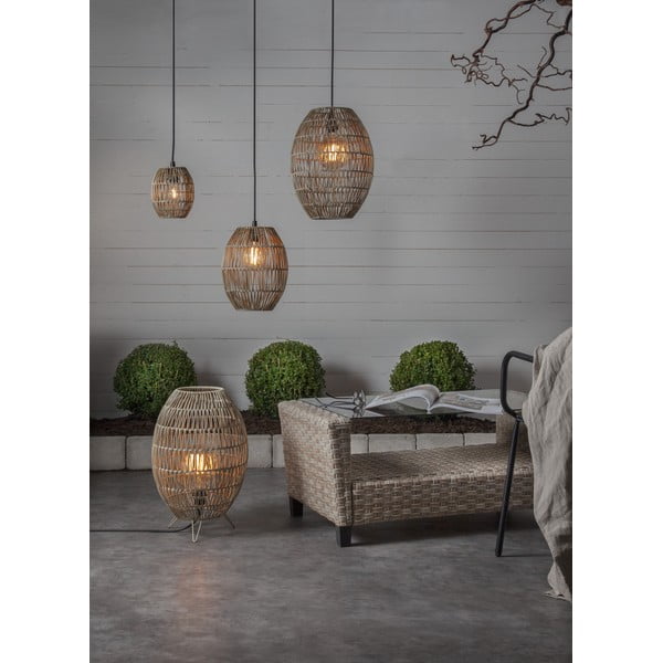 Bēšs abažūrs ø 30 cm Linde – Star Trading-image-3