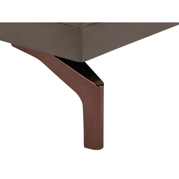 Windsor & Co Sofas Jupiter brūns divvietīgs dīvāns ar zelta krāsas kāju balstu-image-4