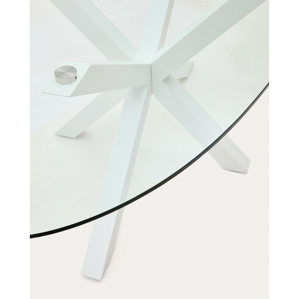 Ēdamgalds ar stikla galda virsmu 100x200 cm Argo – Kave Home-image-3