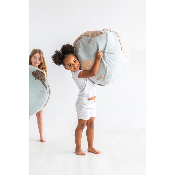 Zils/bēšs bērnu sēžammaiss World Map – Lorena Canals-image-4