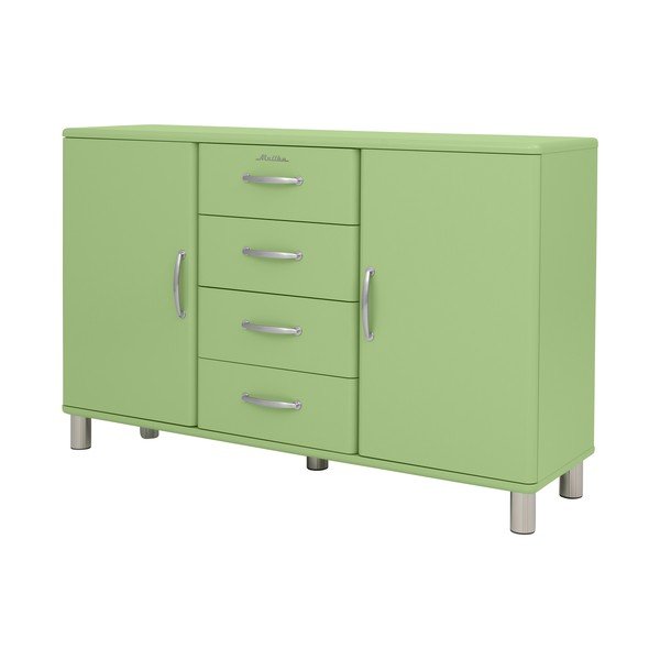 Zaļa zema kumode 146x92 cm Malibu – Tenzo-image-2