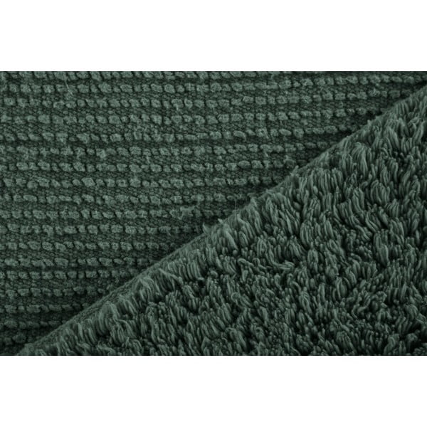 Tumši zaļš vannas istabas paklājs 100x60 cm Riva – Tiseco Home Studio-image-1