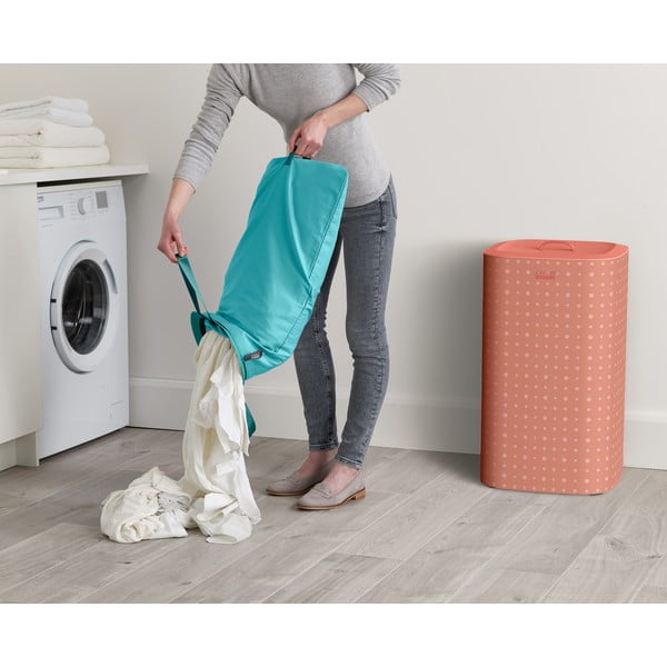 Rozā tekstila veļas grozs 60 l Tota Pop – Joseph Joseph-image-1