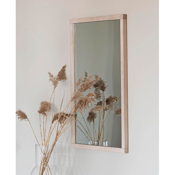 Sienas spogulis ar masīvkoka rāmi 60x90 cm Lodur – Rowico-image-2