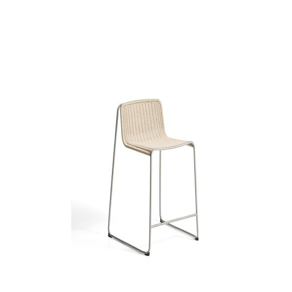 Bēšs metāla dārza bāra krēsls Tavari – Kave Home