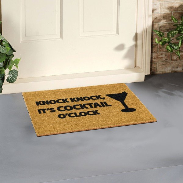 Dabīgā kokosšķiedras paklājs Artsy Doormats Cocktail, 40 x 60 cm-image-1