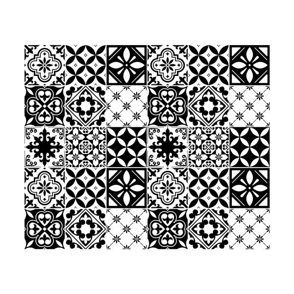 30 dekoratīvo sienas uzlīmju komplekts Ambiance Rosario, 20 x 20 cm-image-2