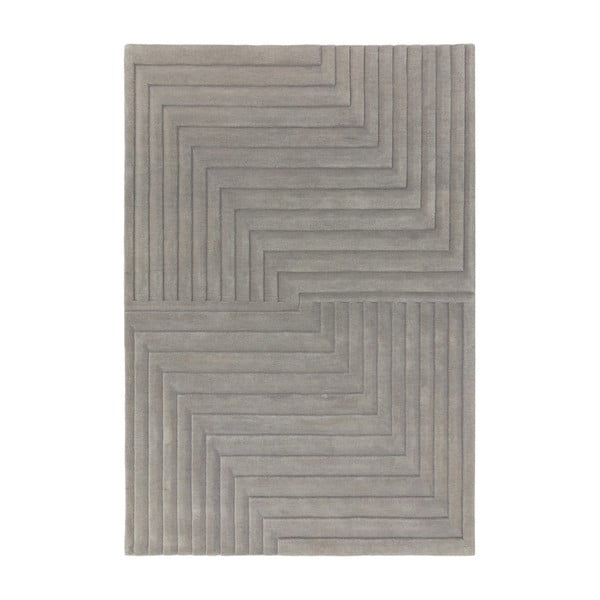 Pelēks vilnas paklājs 120x170 cm Form – Asiatic Carpets