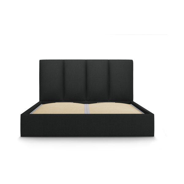 Melna divguļamā gulta Mazzini Beds Juniper, 140 x 200 cm-image-2