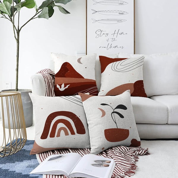 4 spilvendrānu komplekts Minimalist Cushion Covers Egypt, 55 x 55 cm
