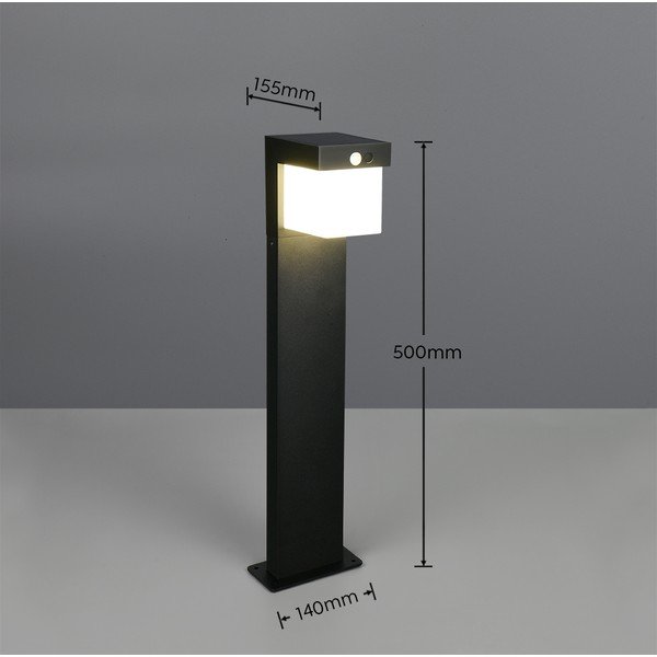 LED stabveida āra gaismeklis ar saules baterijām (augstums 50 cm) Colombo – Reality-image-4