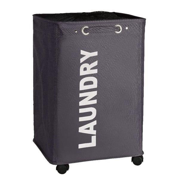 Pelēks veļas grozs Wenko Quadro, 79,2 l-image-2