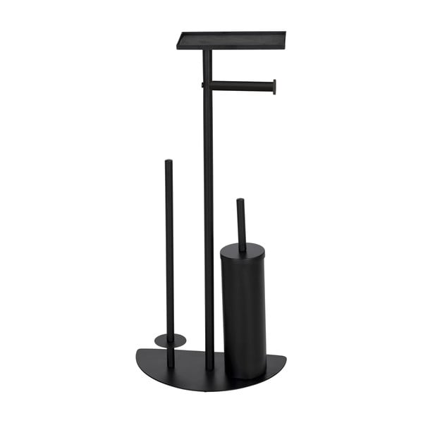 Melns tērauda tualetes papīra turētājs ar statīvu Cosenza – Wenko-image-1