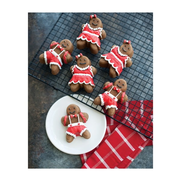 6 kēksiņu formas sudraba krāsā Nordic Ware Girls And Boys, 1,1 l-image-1