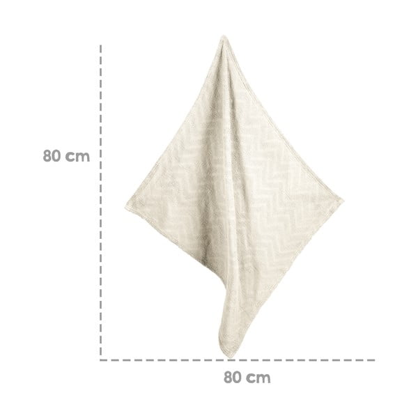 Krēmkrāsas adīta bērnu sega no organiskās kokvilnas  80x80 cm Seashells – Roba-image-1