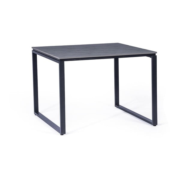 Rotangpalmas pusdienu krēslu Carla (2 gab.) un melna galda Strong komplekts – Bonami Essentials-image-1