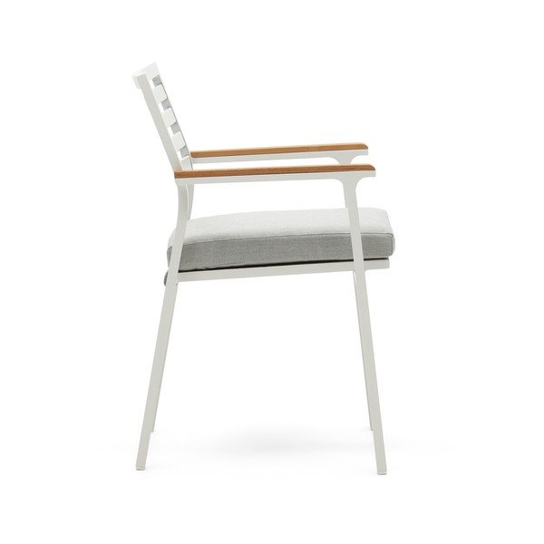 Balts metāla dārza krēsls Bona – Kave Home-image-2