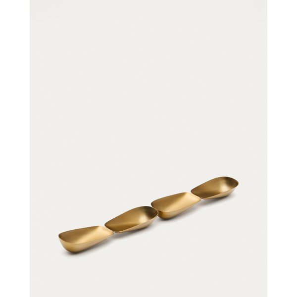 Zelta krāsas nerūsējošā tērauda servēšanas bļodiņa Aruc – Kave Home-image-4