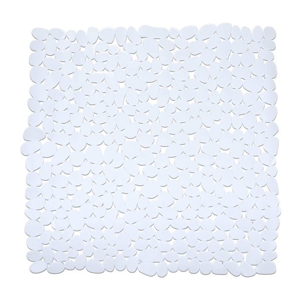 Balts neslīdošs vannasistabas paklājs Wenko Paradise, 54 x 54 cm
