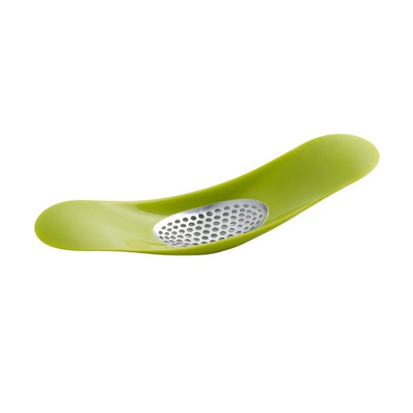 Zaļa šūpuļveida ķiploku prese Joseph Joseph Garlic Rocker