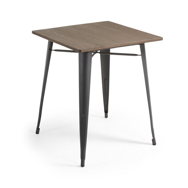 Dārza pusdienu galds ar bambusa virsmu Kave Home Malibu, 80 x 80 cm-image-2