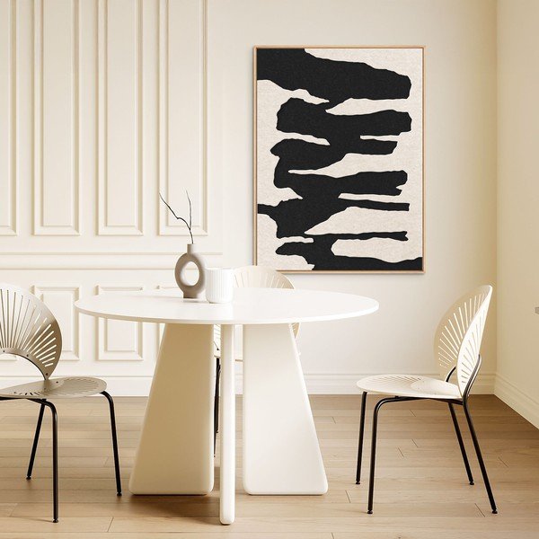 3D glezna ar rāmi/skaņas absorbējoša 90x120 cm Frequency 2 – Malerifabrikken-image-1