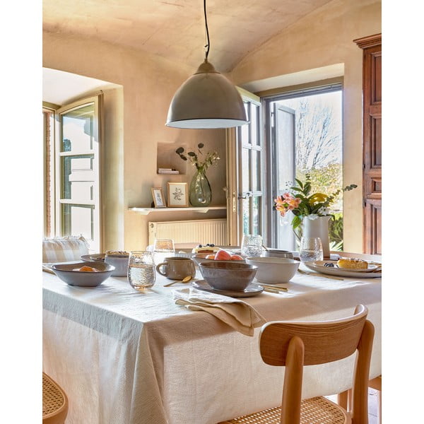 Pelēka piekaramā lampa ø 31 cm Neus – Kave Home-image-1