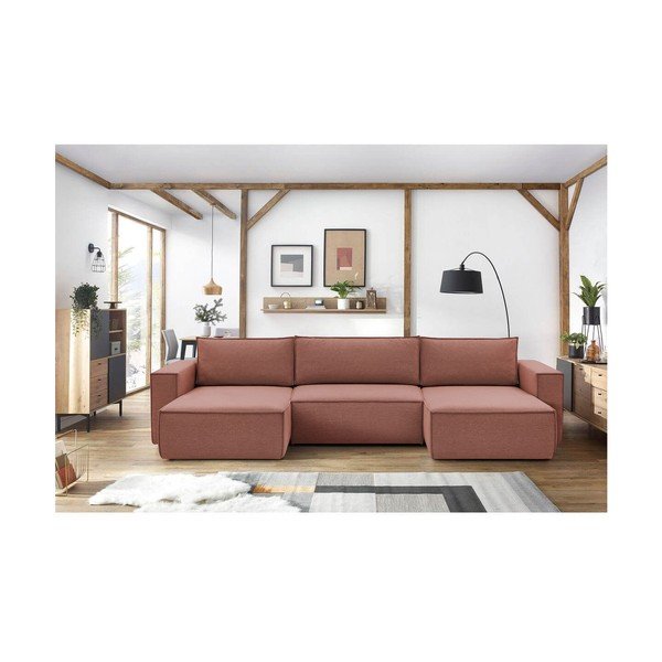 Rozā stūra dīvāns (U veida) Nihad – Bobochic Paris-image-1