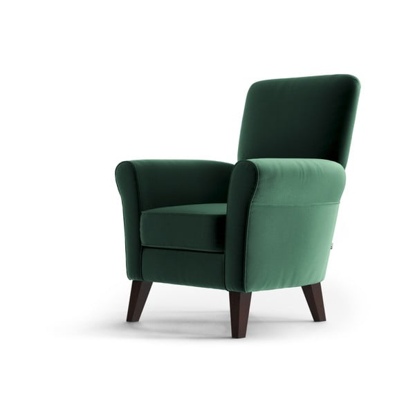Zaļš samta atzveltnes krēsls My Pop Design Balard