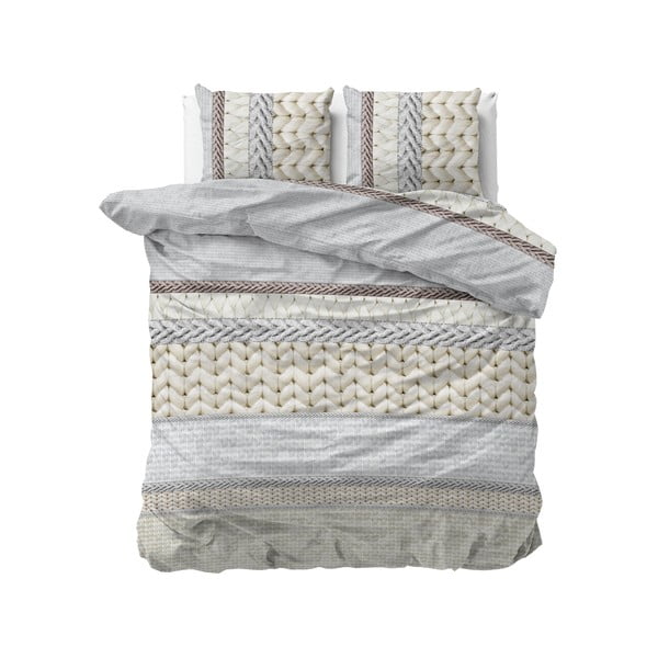 Flaneļa divguļamā gultasveļa Dreamhouse Knitty, 200 x 220 cm