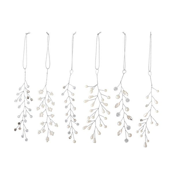Plastmasas Ziemassvētku eglītes rotājumi (6 gab.) 11 cm Ikata – Bloomingville