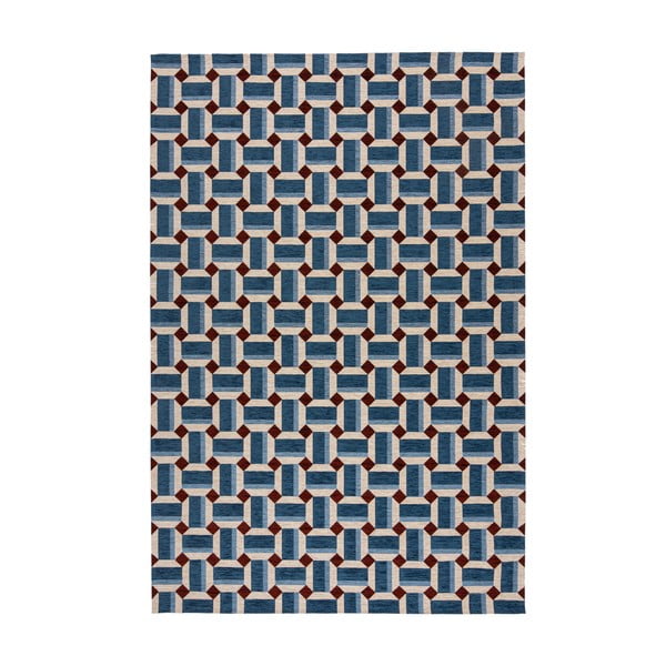 Zils paklājs 120x170 cm Lennox Geometric – Flair Rugs