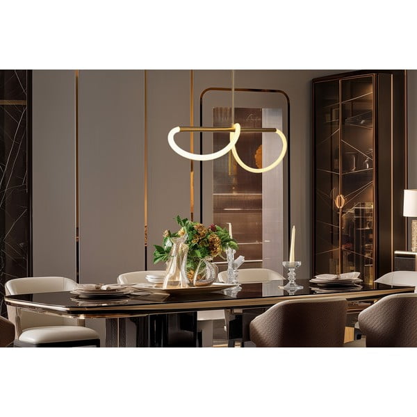 Zelta krāsas LED piekaramā lampa Supreme – Candellux Lighting-image-1