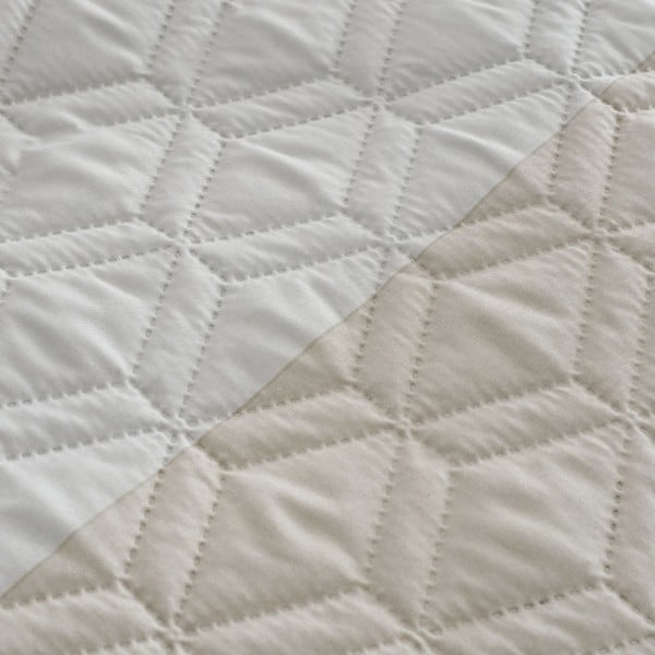 Bēša gultas veļa vienvietīgai gultai 135x200 cm Ombre Geo – Catherine Lansfield-image-4