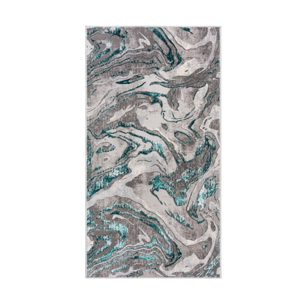 Pelēki zils paklājs Flair Rugs Marbled, 160 x 230 cm