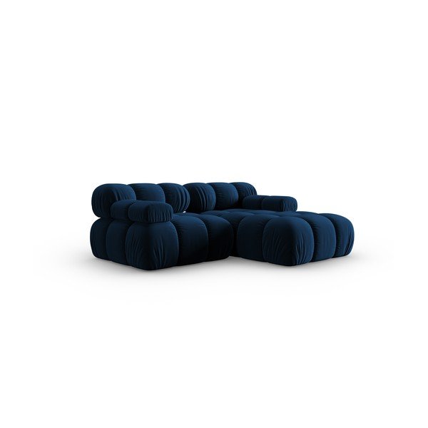 Zils samta stūra dīvāns (ar labo stūri) Bellis – Micadoni Home-image-3