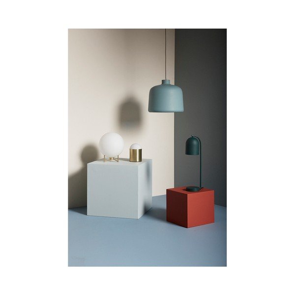Viegla tirkīza piekaramā lampa Hübsch Muno-image-1