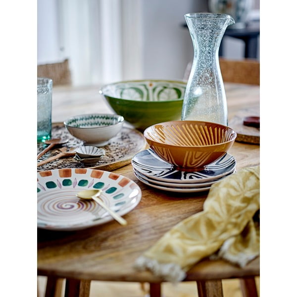 Zaļš/brūns māla šķīvis ø 27 cm Shama – Bloomingville-image-1