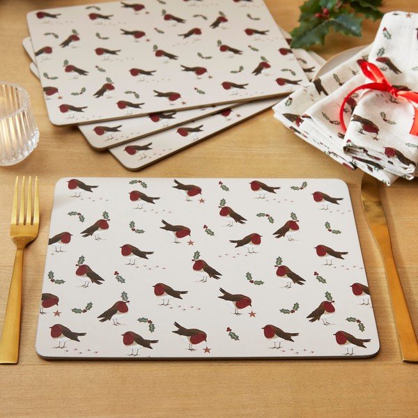 Korķa galda paliktņi (4 gab.) 21,5x29 cm Robin's Retreat – Cooksmart ®-image-1
