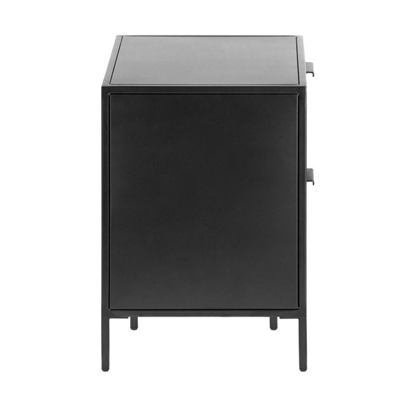 Melns tērauda naktsskapītis Shantay – Kave Home-image-3