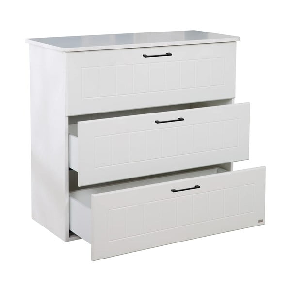 Balta zema bērnu kumode 98x91 cm Sylt – Roba-image-3