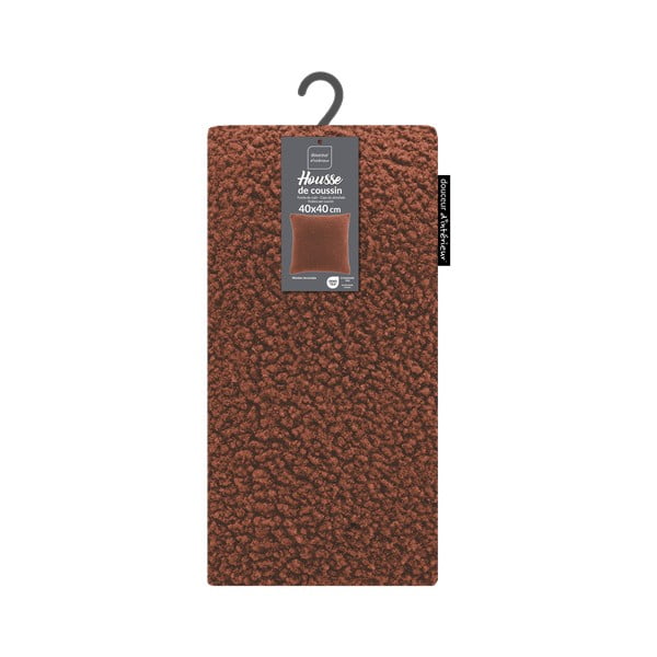 Spilvendrāna no Sherpa flīsa 40x40 cm Woolen – douceur d'intérieur-image-3