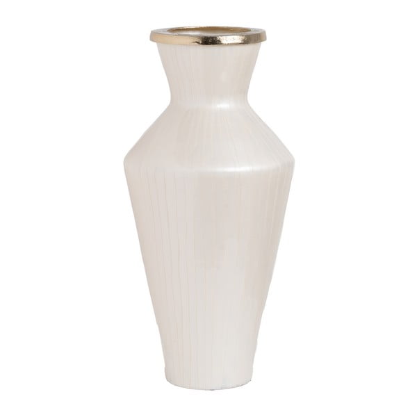 Balta stikla augsta vāze (augstums 57 cm) Linea – Ixia